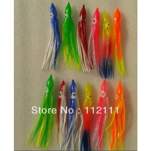 Fishing lure,soft lure ,octopus lure,squid jigs, big game lure bait skirt,12cm ,100pcs