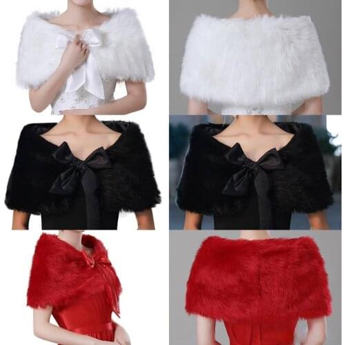 SHEWG YI DRESS Wedding Fur Capes