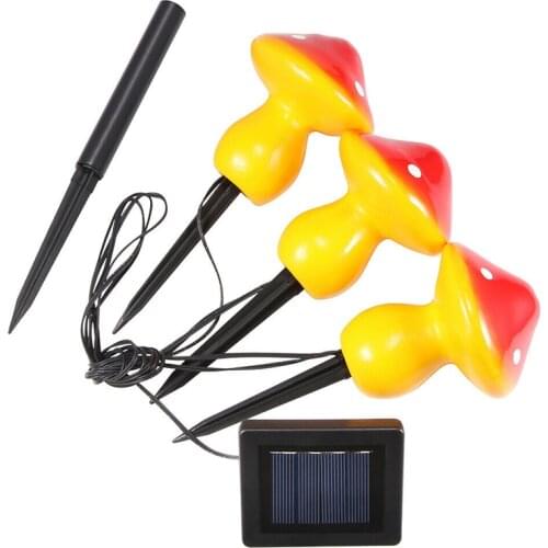 Solar Power Garden Light Mushroom House LED Fairy String Outdoor Landscape Decor For Gardens Courtyards Mushroom Light