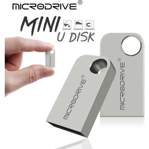 Super Mini Metal USB Flash Drive disk 100% Real 64GB 32GB 16GB 8GB 4GB Silver tiny memory sticks Micro U disk usb pen