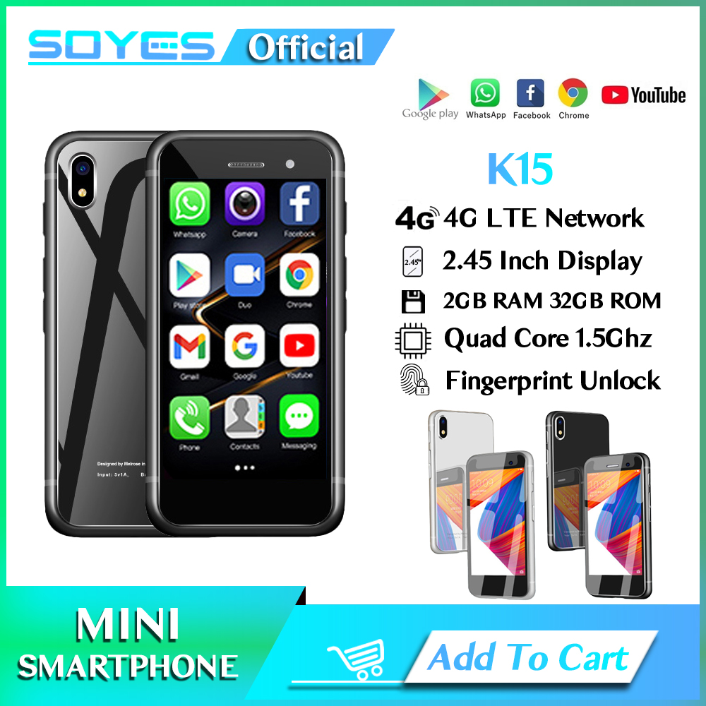 Super Mini Smartphone Melrose K15 32G Android 7.0 1580mAh 4G 5MP WiFi MP4 LET Music Portable Phone Gift for Children PK S9 Plus