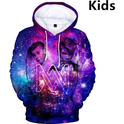3 To 14 Years Kids Hoodies Marcus & Martinus 3D Printed Hoodie Sweatshirt Boys Girls hip hop Jacket Coat children Clothes