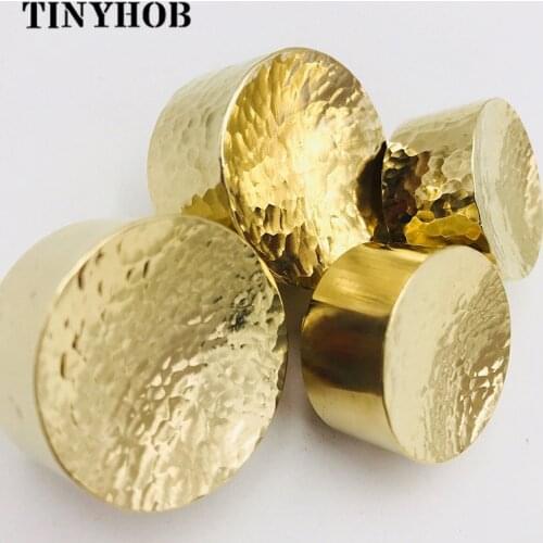 1 PC Handmade Cabinet Door Knob and Handle Gold Drawer Dresser Pull Brass Cupboard Furniture Hardware Kitchen Accessories