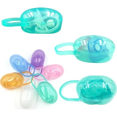 1PCS Baby Solid Pacifier Box Soother Container Holder Pacifier Box Travel Storage Case Safe Holder Pacifier PP Plastic Box