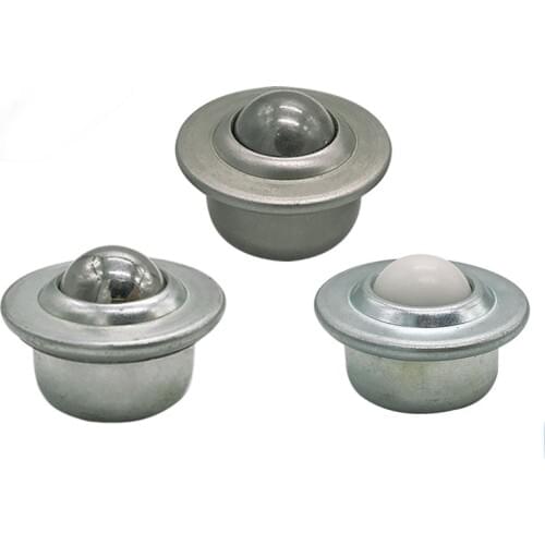 4pcs CY-8H/12H/15H/22H/30H Ball Transfer Unit Nylon/Steel Transfer Bearing Conveyor Roller Wheel Roller Ball Transfer Bearing