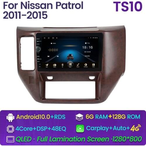 Android 10.0 NO 2 din DVD Car Radio Multimedia Video Player GPS Navigation For NISSAN PATROL 2011 2012 2013 2014 2015 DSP RDS BT