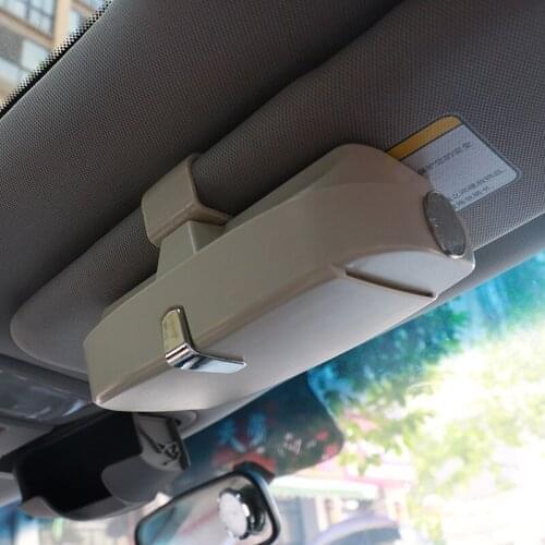 Car Sun Visor Sunglasses Glasses Cases Multifunctional Clip Ticket Card Clamp Accessories for Suzuki SX4 SWIFT Alto Liane