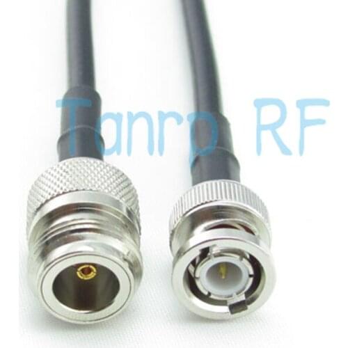 Freeshipping! 3feet RF Pigtail coax jumper RG58 cable N female jack to BNC male plug 100CM wholesale