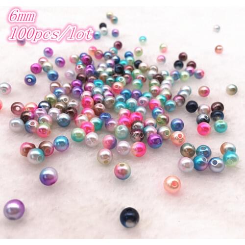 Hot 4 6 8 10mm ABS Imitation Pearls Round Beads DIY Bracelet Earrings Charms Necklace Beads For Handicrafts Jewelry Making