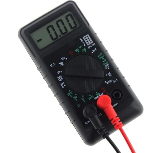 Mini Digital Multimeter with Buzzer Overload protection Pocket Voltage Ampere Ohm Meter DC AC LCD Portable Frequency Test Tools