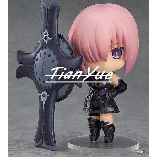 Fate Grand Order Shielder 664 Mash Kyrielight Q version Figure PVC Doll Model Toys Car Decoration 10cm
