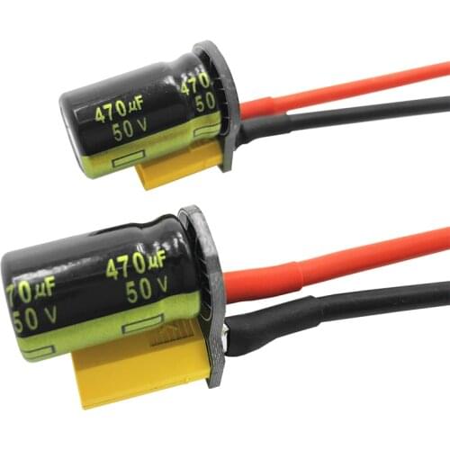 Motive-RC XT30/XT60 Male Plug Connector Cable with Capacitor for Soldering FPV ESC PDB 3~6s Lipo Battery