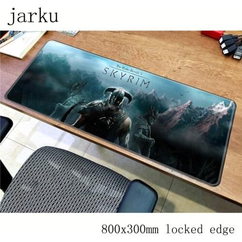 Hot skyrim mouse pad 800x300X3MM cheapest Computer mouse mat gamer game pad gamer gaming mousemat desk pad office padmouse