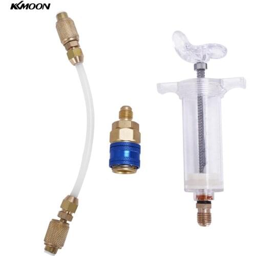 Oil/Dye Injector 30ML with 1/4 SAE R134a Manual Oil Booster A/C Tuner Injector Car Oil Injection Syringe Car Goods