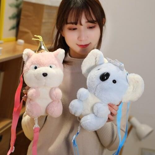 1pc Lovely Dog&Koala&Elephant Plush Backpack Toy Kawaii Fashion Travel Bag for Girls Children Kids High Quality Birthday Gift