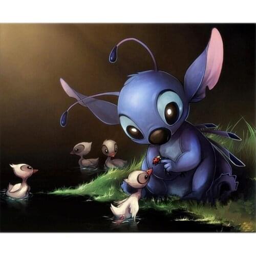 MOONCRESIN DIY 5D Diamond Painting Cartoon Diamond Embroidery Cross Stitch Crystal Round Drill Sets Unfinished Decor Painting