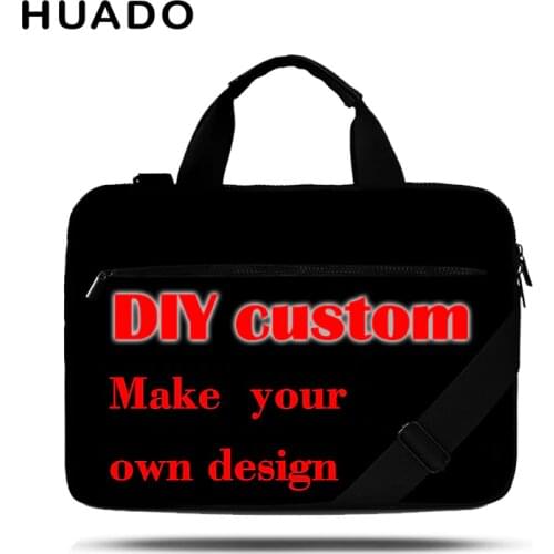 Customizable canvas laptop shoulder bag notebook case 13 13.3 15 computer bag 15.6 17 17.3 inch for Macbook pro/ acer/ lenovo