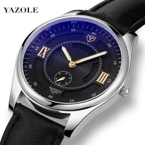 2020 New Top Brand Watch Mens Mens Watches YAZOLE Sports Leather Waterproof Sport Quartz Watch Gifts For Men Relogio Masculino
