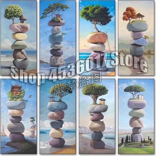 Landscape 5d Diy Diamond Painting Cross Stitch Diamond Embroidery Diamond Mosaic Stone Full Rhinestone Gifts Art Handmade Craft