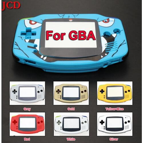 ChengHaoRan DIY Full Set Housing Shell Cover Case w/ Conductive Rubber Pad Buttons Screen Lens for GameBoy Advance GBA Console