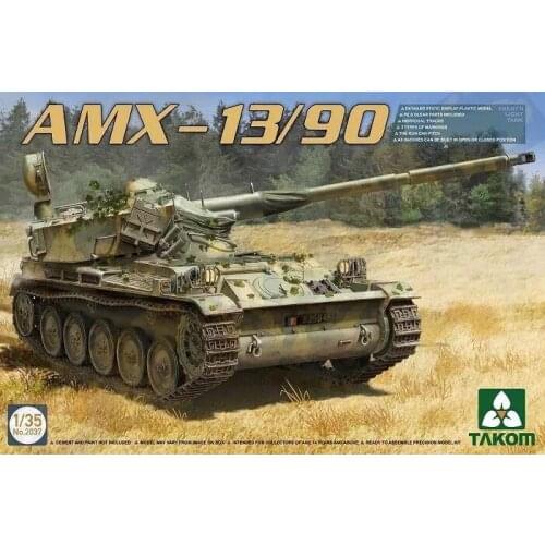 TAKOM 1/35 2037 AMX-13/90 French Light Tank TAK-2037 model kit