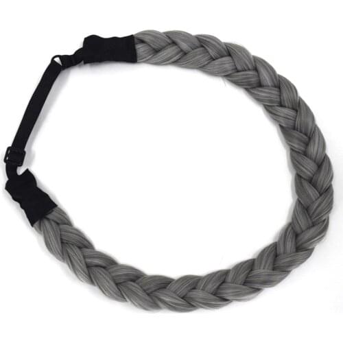 TOPREETY Platied Elastic Hair Band Braided Headwear Bohemian Headband Hair Bangs HB002