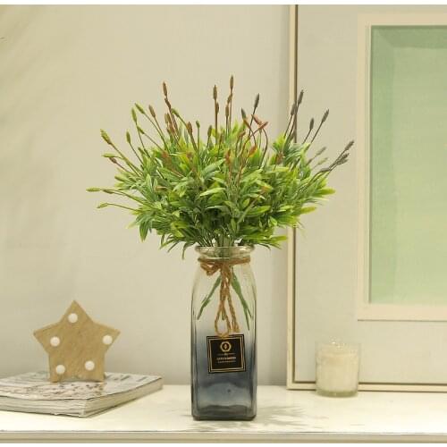 Home vase furnishings artificial plants lavender fruit indoor restaurant partition flower arrangement