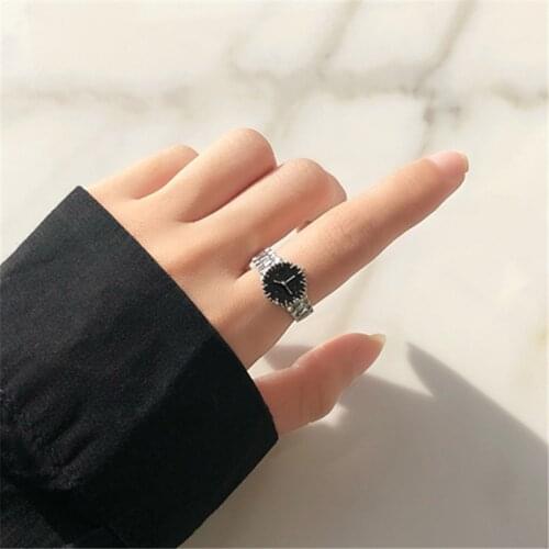 Vintage Minimalist Style Ring for Women Fashion Contracted New Design Geometry Round Rings Gift Accessories