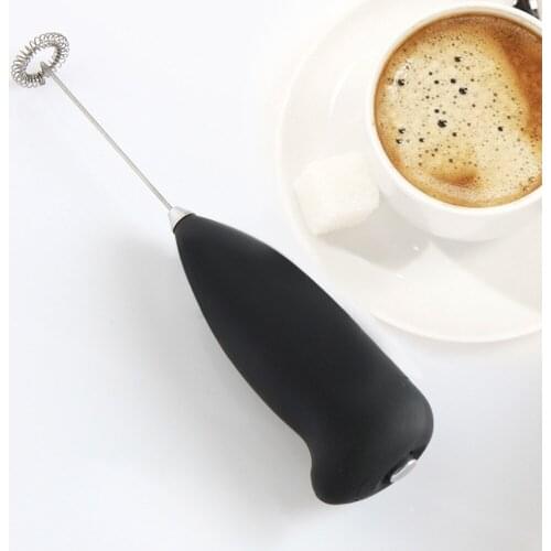 1pc Milk Drink Coffee Hand Whisk Mixer Electric Egg Beater Frother Foamer Mini Handle Stirrer Practical Kitchen Cooking Tool