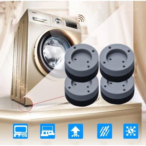 4 Pcs Washing Machine Refrigerator Mute Rubber Mat Anti Vibration Anti Shock Pad TB Sale
