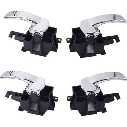 4x Door Handle Interior Front Rear Left Right for Nis san Pathfinder Navara D40 for Nissan Pathfinder 80670-4x02B 80671-4x02B