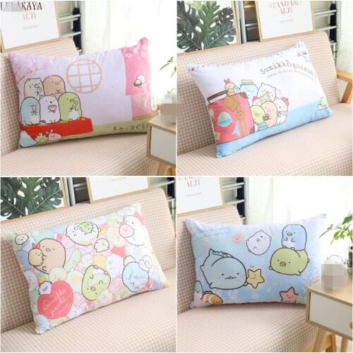 Anime Sumikko Gurashi Corner Bio Pillowcase Plush Toys Soft Home Bedroom Pillow Cover Cute Cartoon Decorative Throw pillow Case