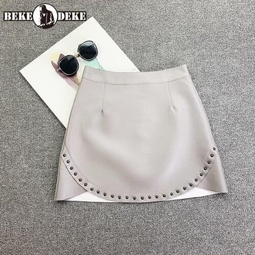 Женские кожаные юбки BEKEDEKE China At AliExpress