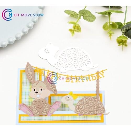 CH Tortoise Stencil Metal Cutting Dies For Scrapbooking DIY Cards Album Decoration Embossing Folder Stencils