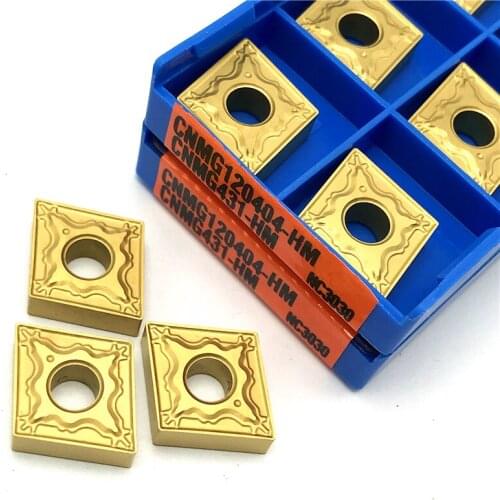 CNMG120404 HM NC3030 External turning tool Carbide insert Steel processing CNC Metal lathe tool CNMG 120404 turning insert