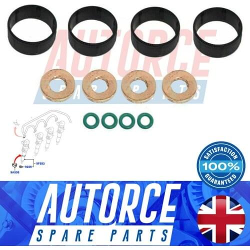 FORD FIESTA MK5 MK6 FUSION 1.4 MAZDA 2 1.4 FUEL INJECTOR SEAL WASHER ORING KIT