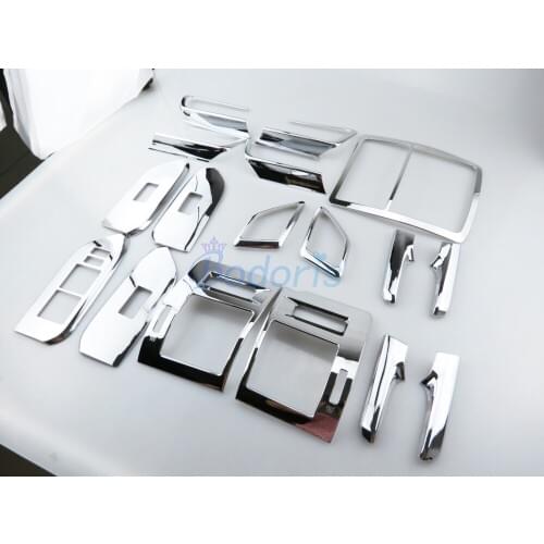 For Toyota Land Cruiser Prado FJ150 2010-2017 Interior AC Outlet Window switch Handle Cover Chrome Car Styling Prado Accessories