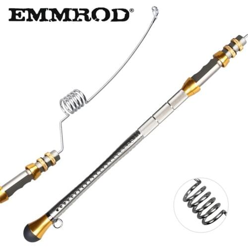 EMMROD Spinning Fishing Rod 80CM Sea Boat Rock Lure fishing rod Strong Stainless steel Telescopic fishing rod GGZ