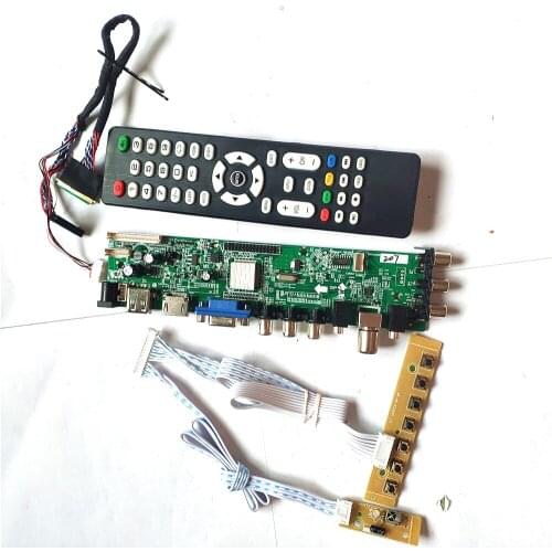 Fit LTN140AT20-D01/B01/301/401/501 AV HDMI-Compatible VGA USB DVB 3663 TV digital upgrade 1366*768 40 pin LVDS LCD board
