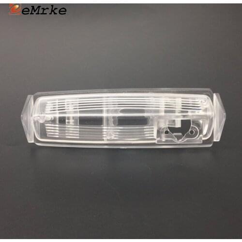 EEMRKE Car Rear View Camera Bracket License Plate Lights Housing Mount for Mitsubishi Grandis NA / Pajero Sport 2008-2017