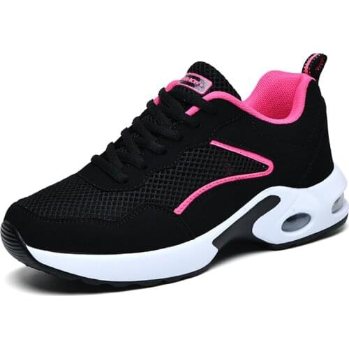 Running Shoes For Women 2021 Summer Breathable Casual Shoes Light Weight Platform Sneakers Black Zapatillas Mujer Large Size 42