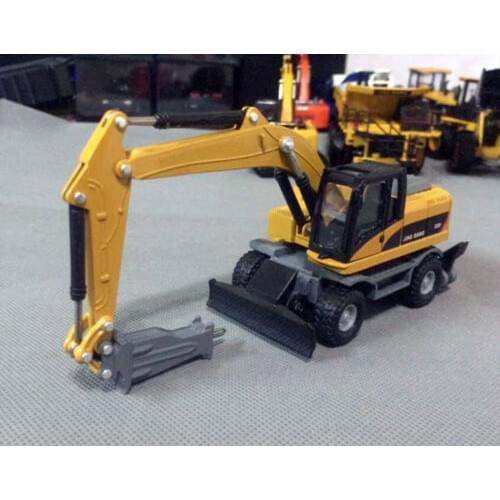 1/64 Scale DieCast Metal Model Wheel Drill 320D Excavator Construction vehicles