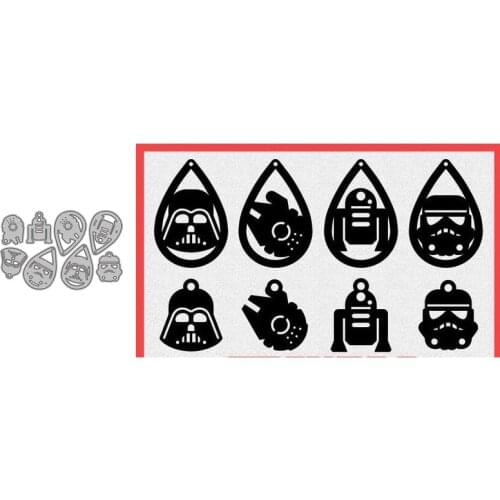 Metal Cutting Dies Robot for DIY Scrapbooking Album Paper Cards Decorative Crafts Embossing Die Cuts