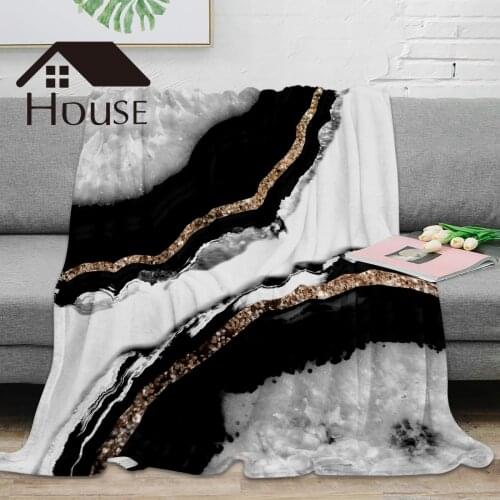 Agate Glitter Glam Texture Throw Blanket Warm Microfiber Blanket Flannel Blanket For Bedroom