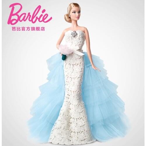 Limited Collection Barbie Doll Oscar De Merengue Bride Dress Up Limited Gold Label Barbie Doll DGW60