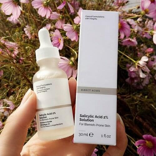 Original Salicylic Acid 2% Solution Removes Acne Face Serum Shrinks Pore Moisturizing Essence Fade Spot Brighten Face Care