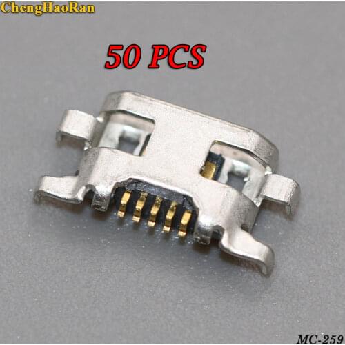 ChengHaoRan 50pcs Micro USB Jack Connector Port Charging Socket for Motorola Moto G2 G+1 XT1068 XT1069 XT1063 XT1064 XT1072