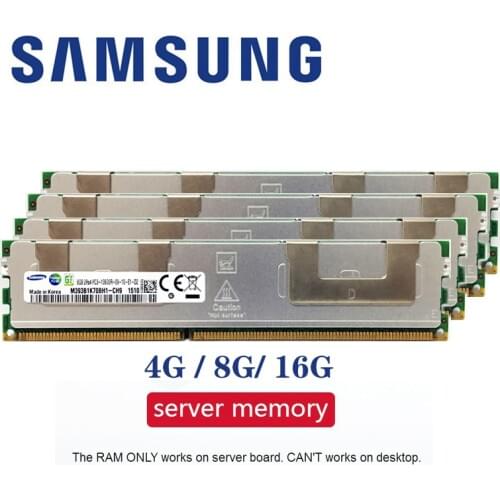 Samsung Server memory 4GB 8GB 16GB DDR3 PC3 1066Mhz 1333Mhz 1600Mhz 1866Mhz 8G 16G 10600R 12800R 14900R ECC REG 1600 1866 RAM