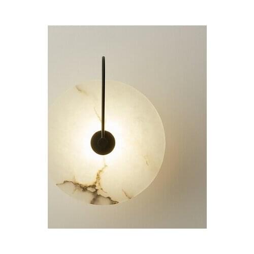 Modern Marble Led Wall Lamp Personality Home Wall Decoration 220V Bedside Bedroom Aisle Wall Sconce Surface Mount Free Shipping