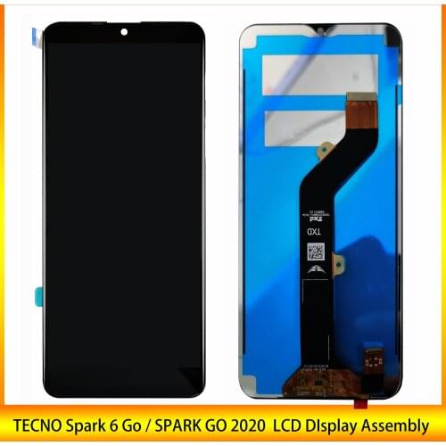 High Quality ORIGINAL Lcd 6.52" For TECNO Spark 6 Go KE5J / SPARK GO 2020 KE5 LCD Display Screen Touch Sensor Digitizer